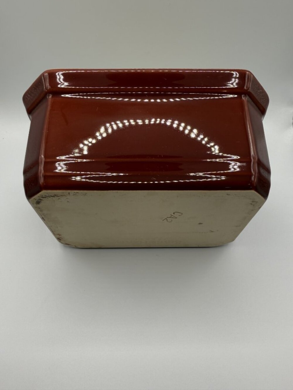 VTG Emile Henry Burgundy Red Small Terrine Baking Dish - Picture 7 of 11